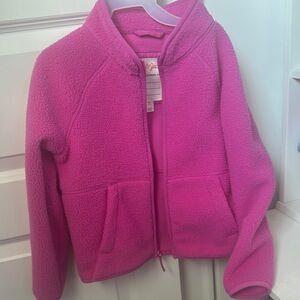Like new Cat & Jack Pink Cropped Jacket Modern Design